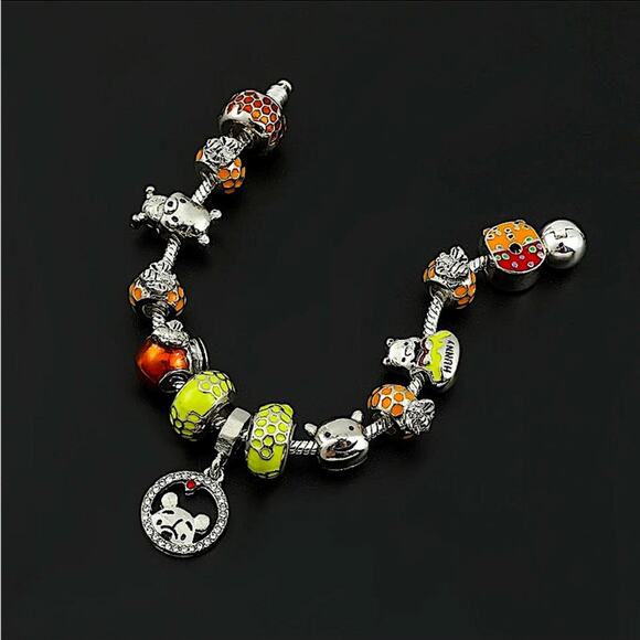 Silver Winnie The Pooh Charm Bracelet - Picture 4 of 4